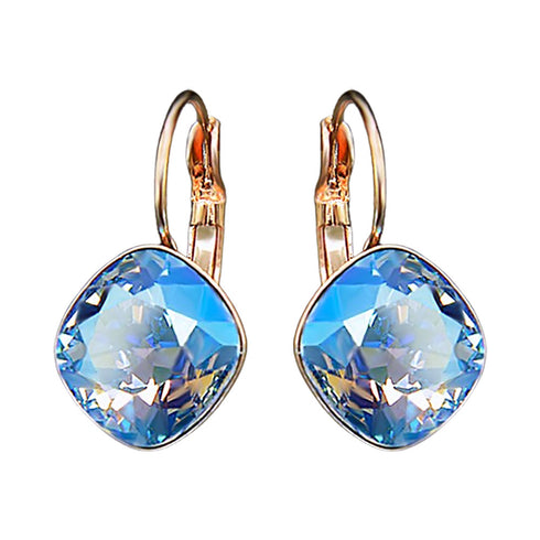 Auskari "Apžilbinošs Mirdzums IV (Light Sapphire Shimmer)" ar Swarovski™ kristāliem
